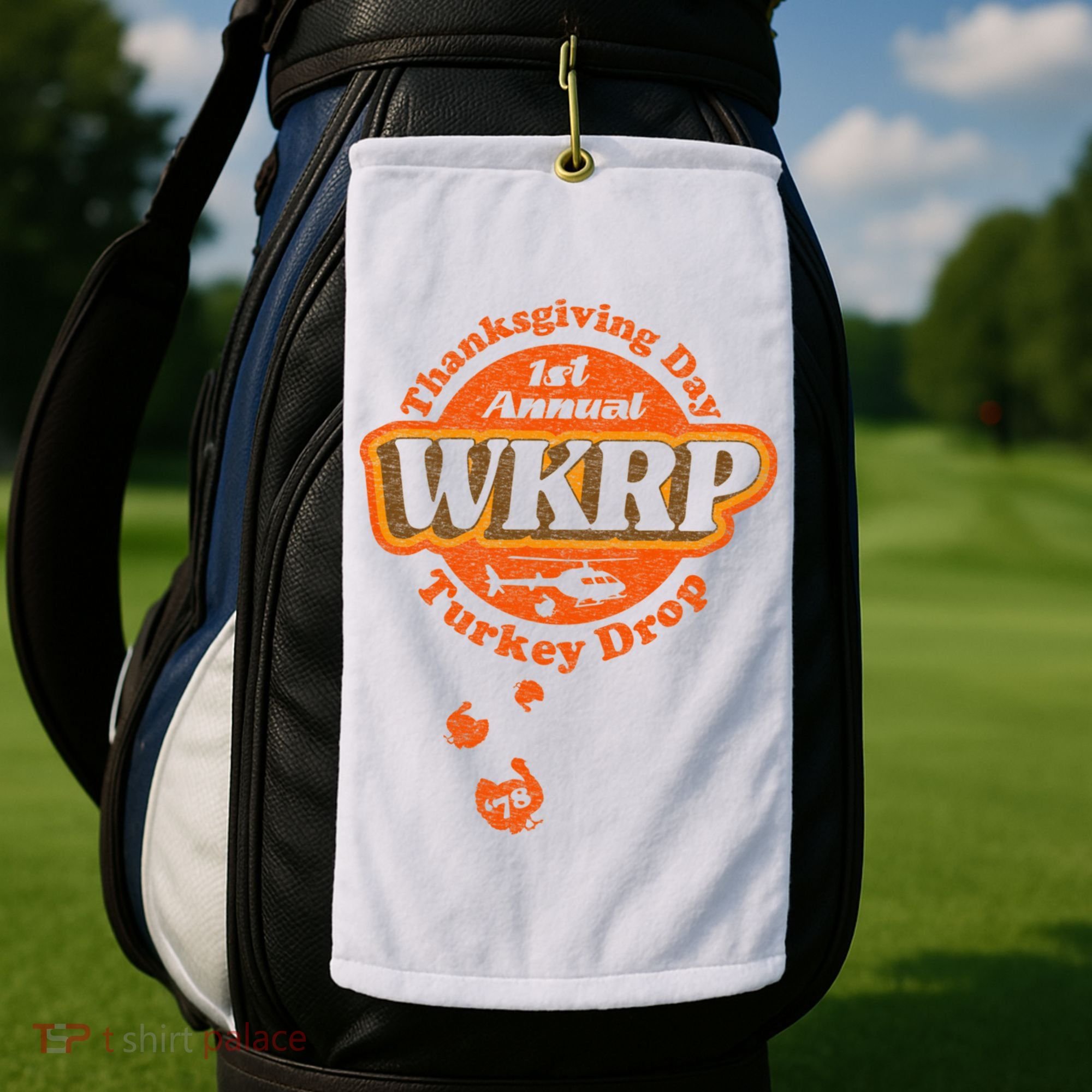 First Annual WKRP Thanksgiving Day Turkey Drop Golf Towel