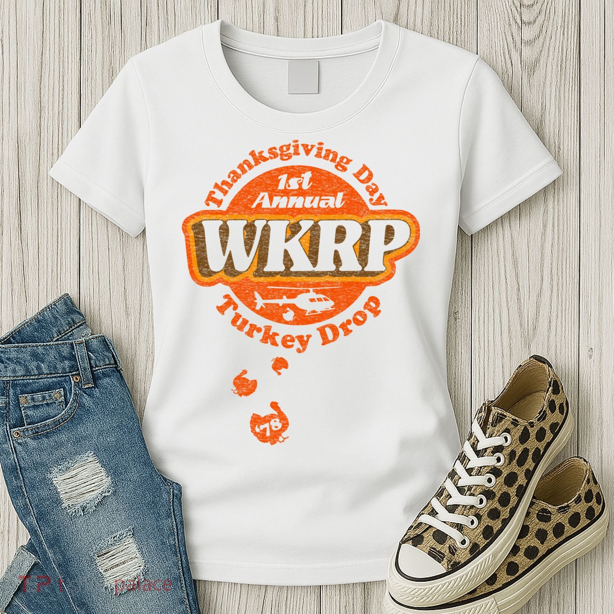 First Annual WKRP Thanksgiving Day Turkey Drop Women's T-Shirt
