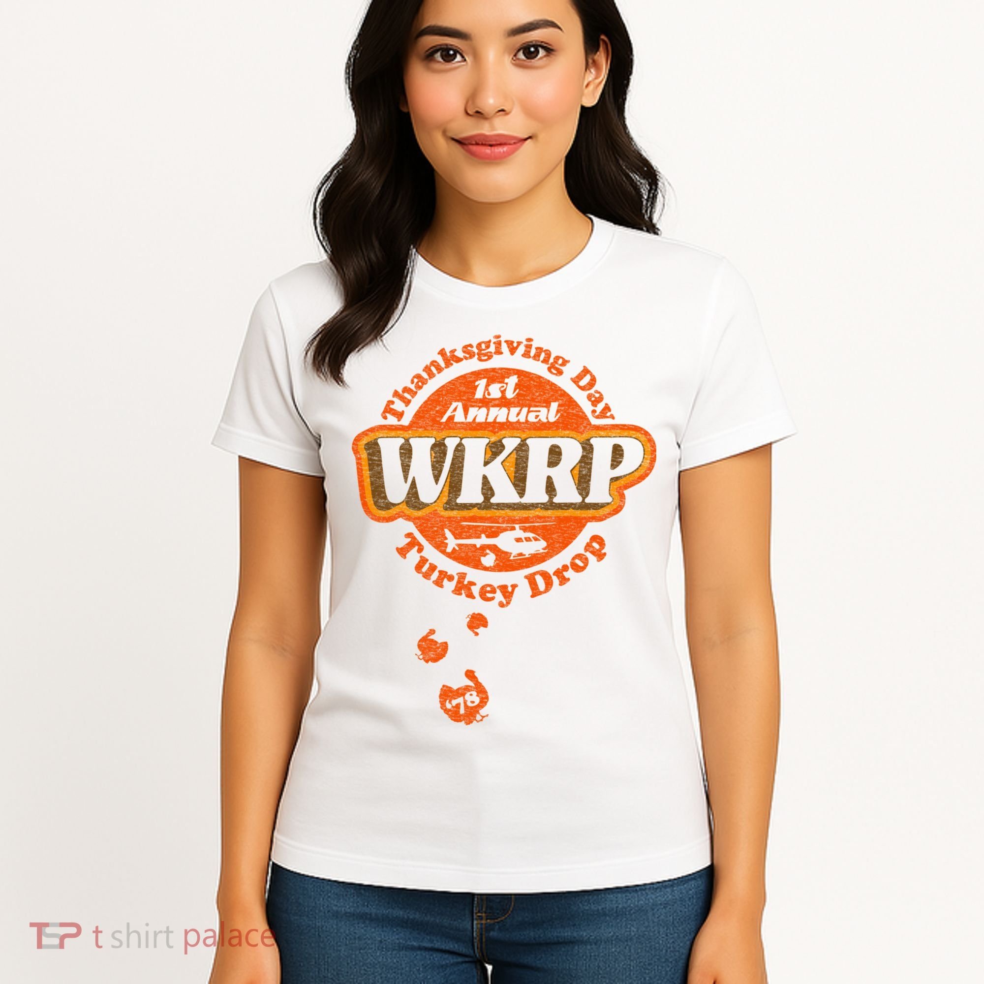 First Annual WKRP Thanksgiving Day Turkey Drop Women's T-Shirt
