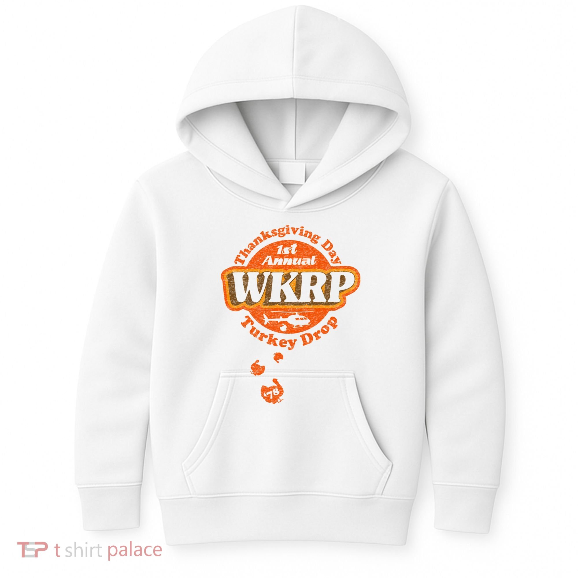 First Annual WKRP Thanksgiving Day Turkey Drop Kids Hoodie