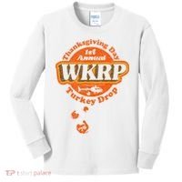 First Annual WKRP Thanksgiving Day Turkey Drop Kids Long Sleeve Shirt thumb 0