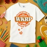 First Annual WKRP Thanksgiving Day Turkey Drop Kids T-Shirt thumb 3