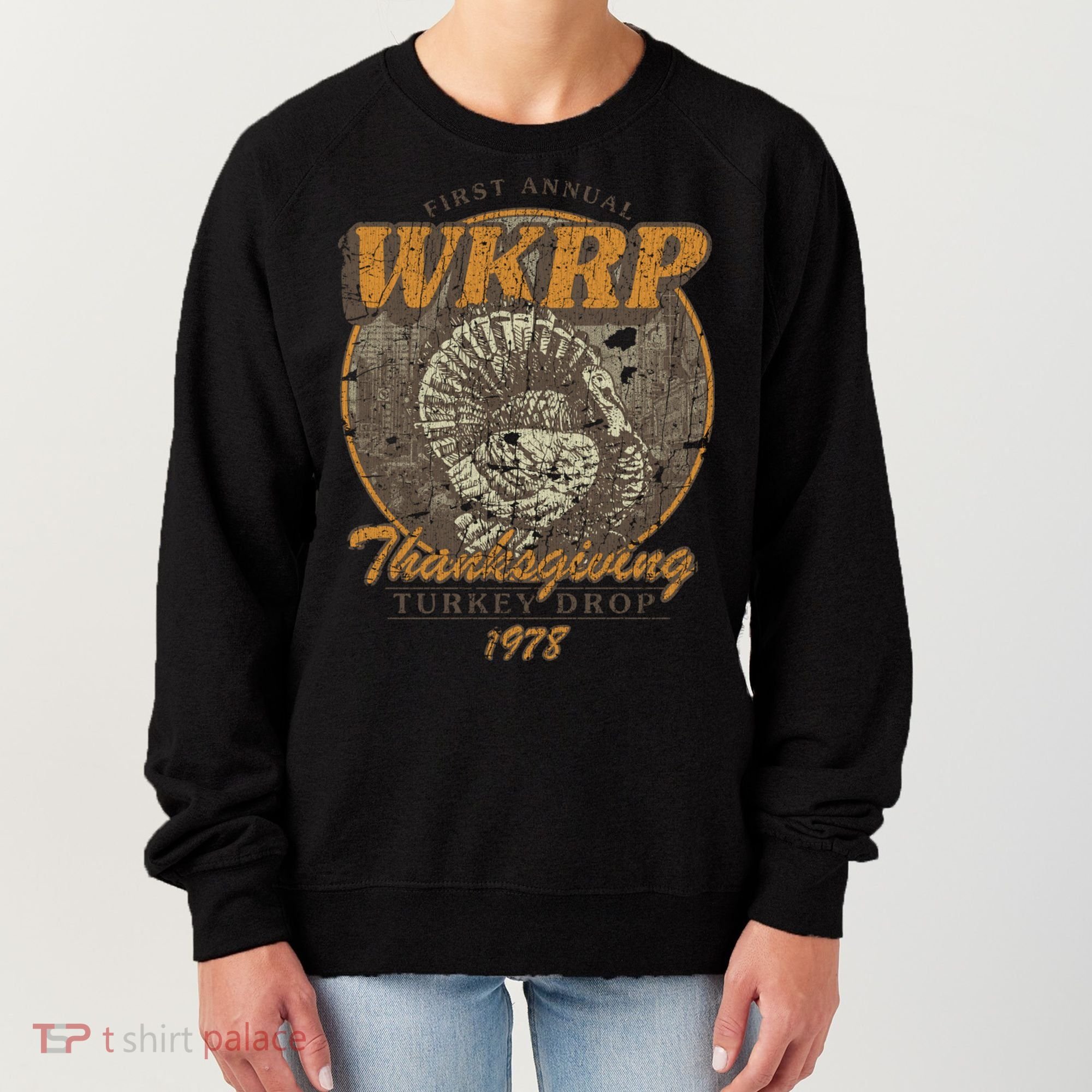 First Annual WKRP Thanksgiving Day Turkey Drop Women's Sweatshirt