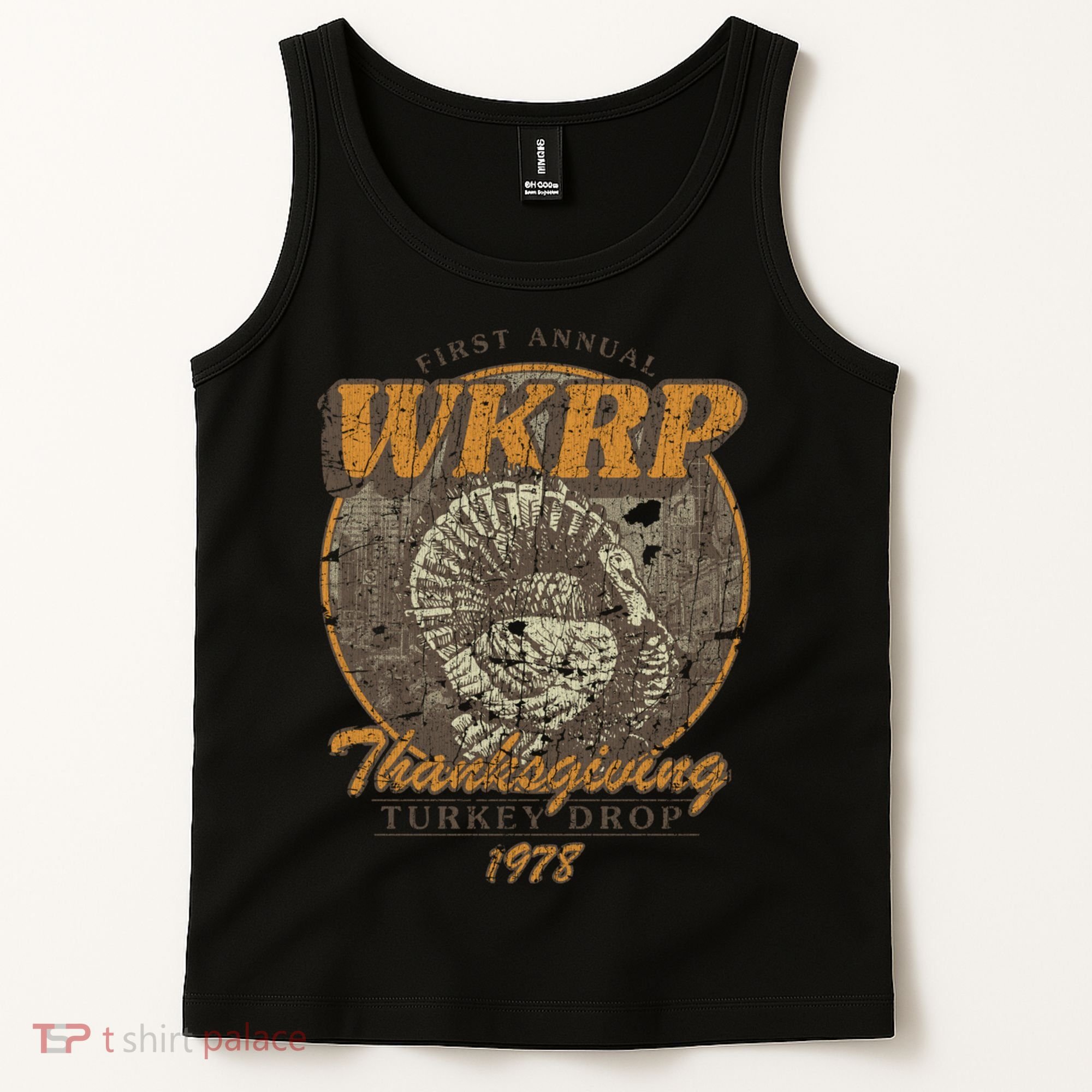 First Annual WKRP Thanksgiving Day Turkey Drop Tank Top