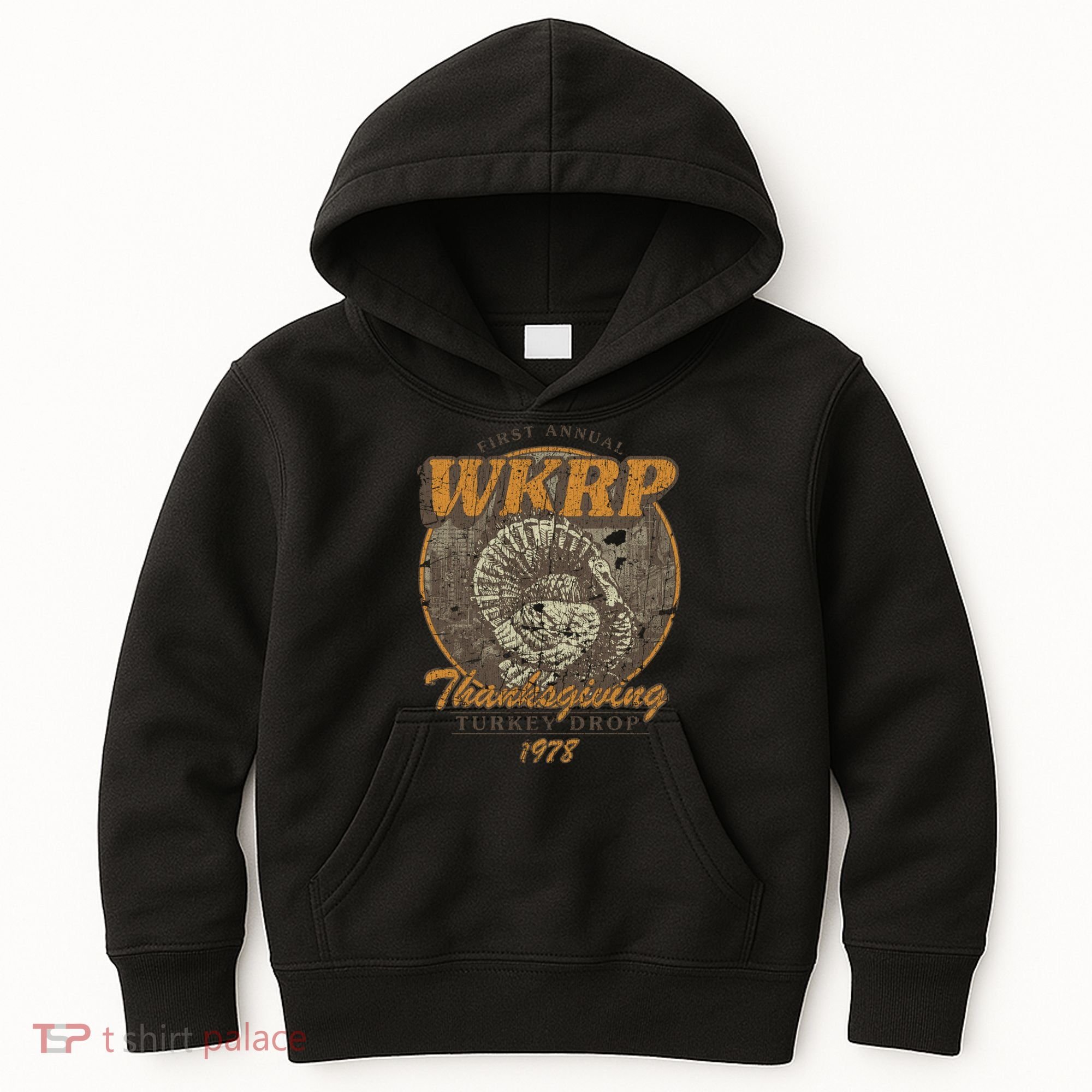 First Annual WKRP Thanksgiving Day Turkey Drop Kids Hoodie
