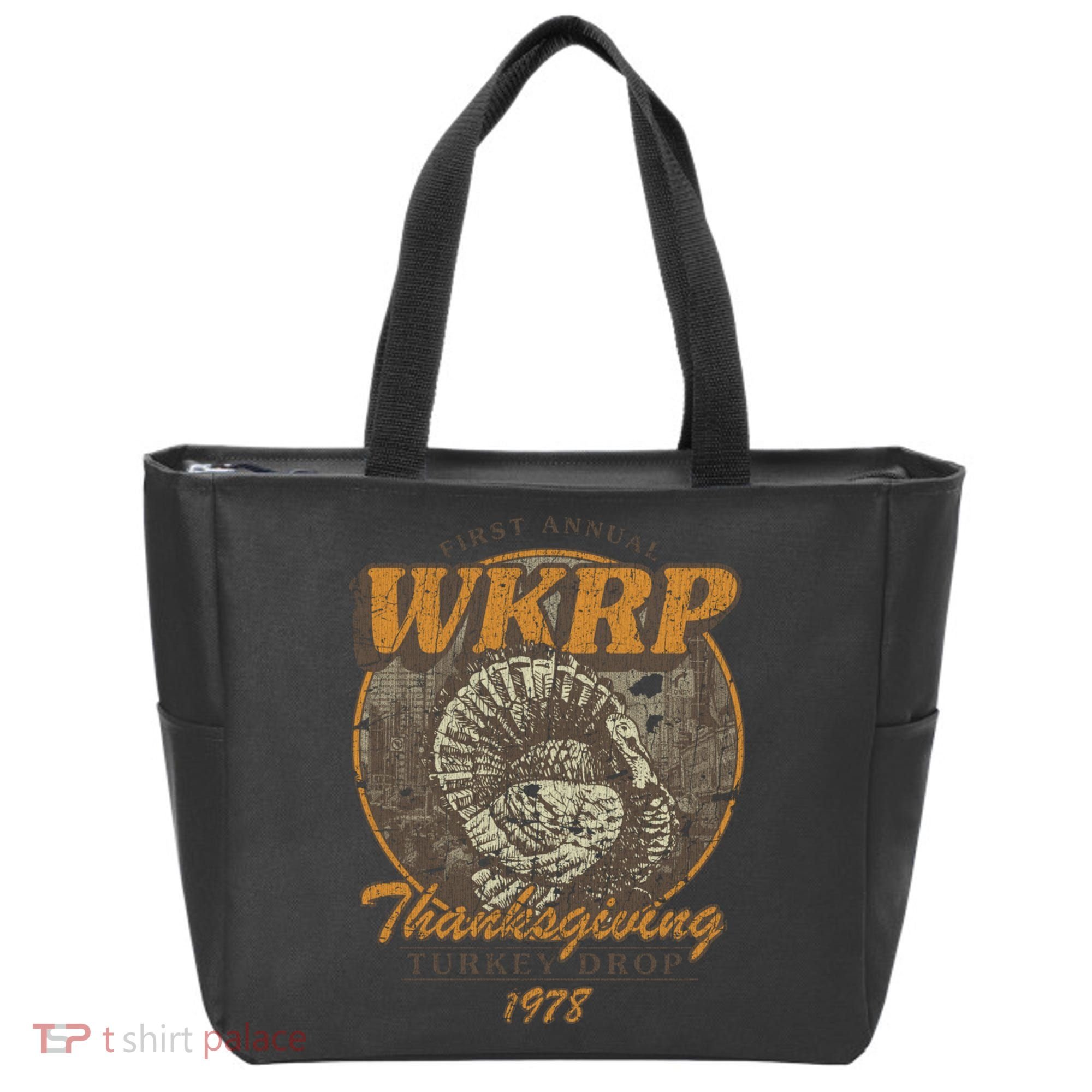 First Annual WKRP Thanksgiving Day Turkey Drop Tote Bag