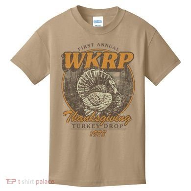 First Annual WKRP Thanksgiving Day Turkey Drop Kids T-Shirt