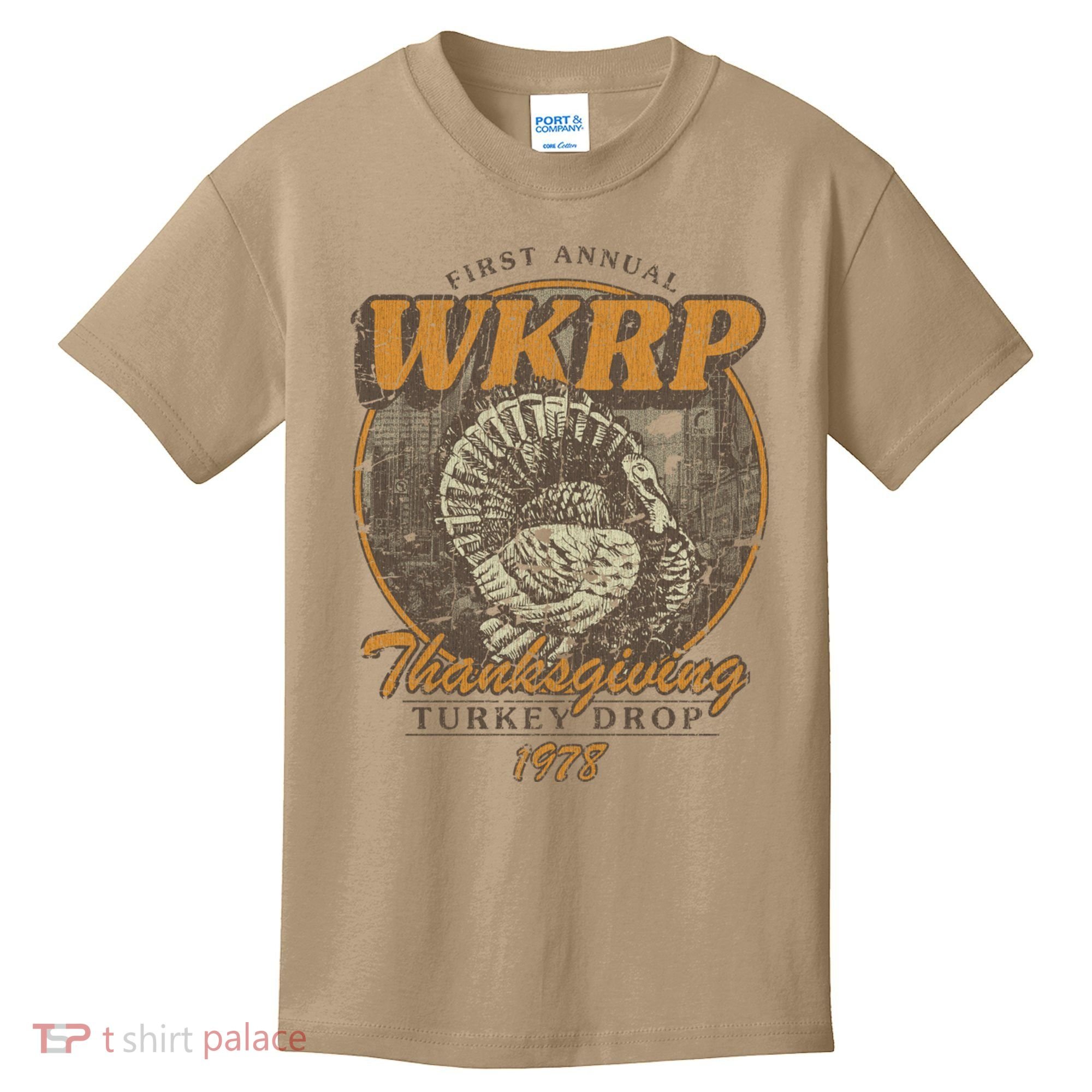 First Annual WKRP Thanksgiving Day Turkey Drop Kids T-Shirt