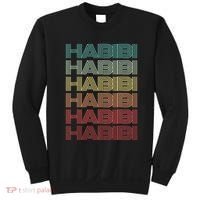 Funny Arabic Word HABIBI Retro Wife Halal Arab Yalla Wedding Sweatshirt thumb 0
