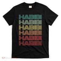 Funny Arabic Word HABIBI Retro Wife Halal Arab Yalla Wedding T-Shirt thumb 0