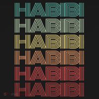 Funny Arabic Word HABIBI Retro Wife Halal Arab Yalla Wedding Coaster thumb 2