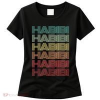 Funny Arabic Word HABIBI Retro Wife Halal Arab Yalla Wedding Women's T-Shirt thumb 0