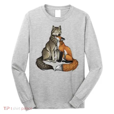 Fox And Wolf Long Sleeve Shirt