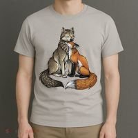 Fox And Wolf T-Shirt thumb 3