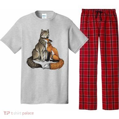 Fox And Wolf Pajama Set