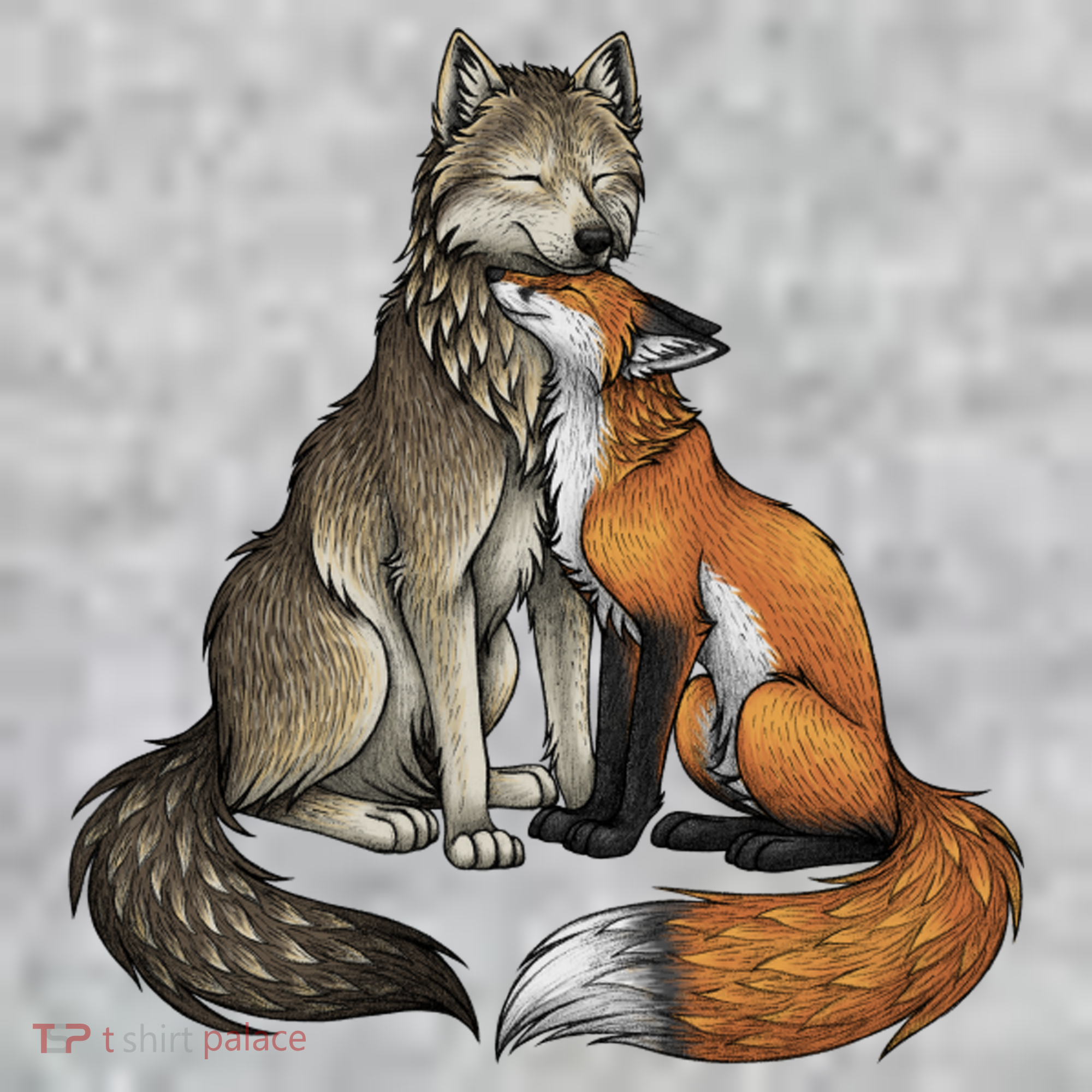 Fox And Wolf Pajama Set