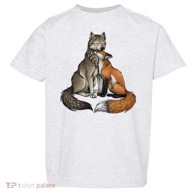 Fox And Wolf Toddler T-Shirt