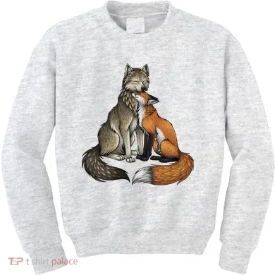 Fox And Wolf Kids Sweatshirt