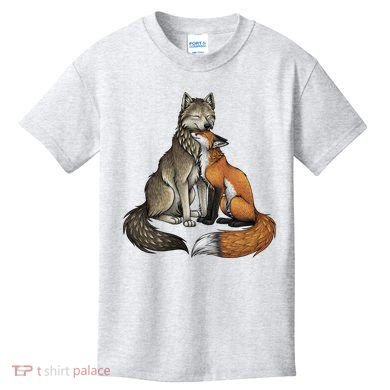 Fox And Wolf Kids T-Shirt
