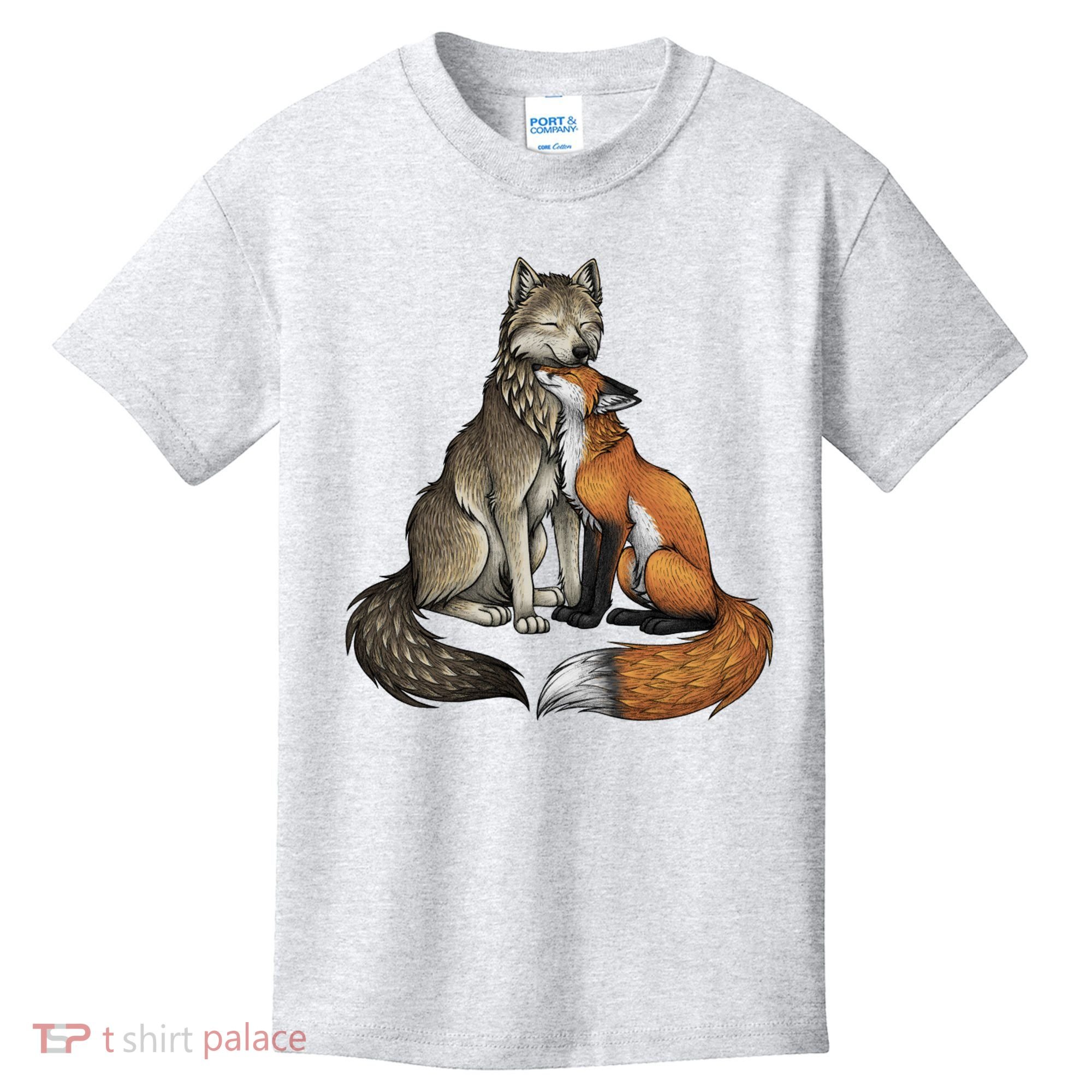 Fox And Wolf Kids T-Shirt
