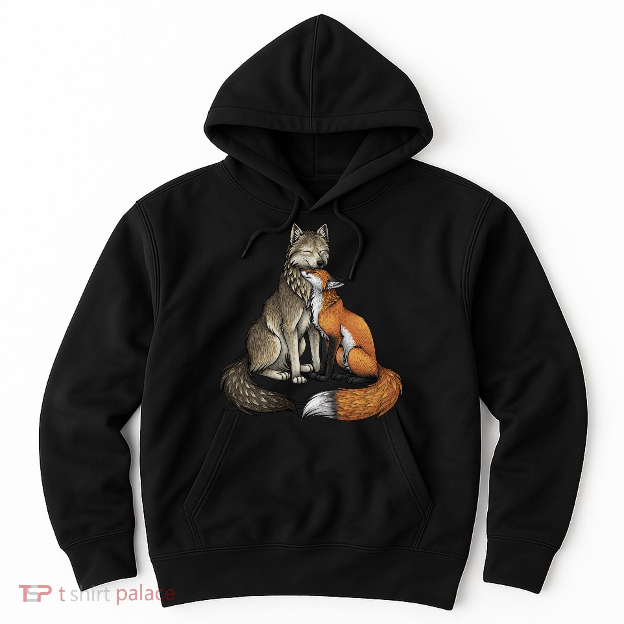 Fox And Wolf Hoodie