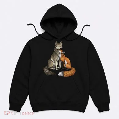Fox And Wolf Hoodie