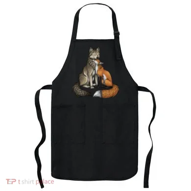 Fox And Wolf Apron