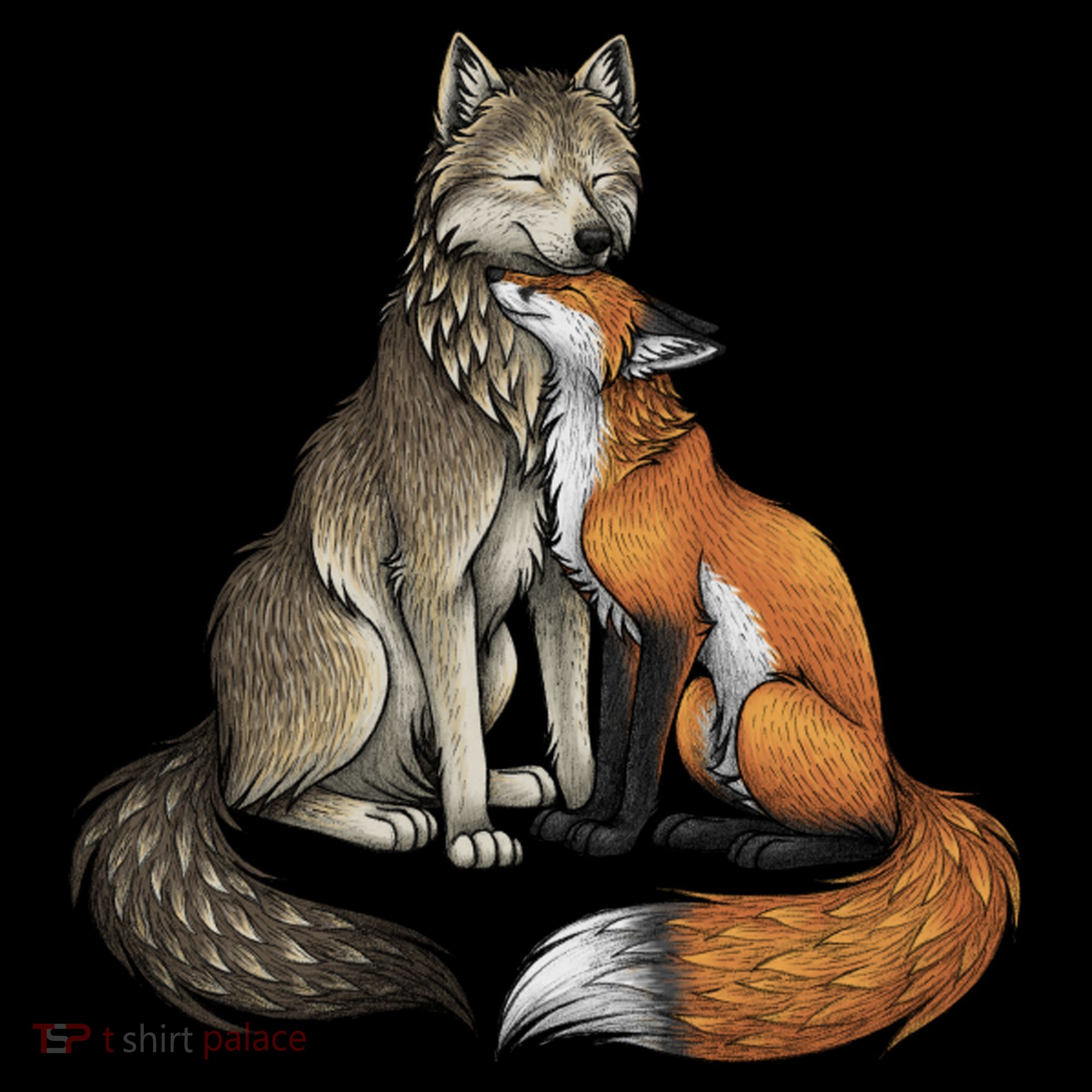 Fox And Wolf Women's Hoodie