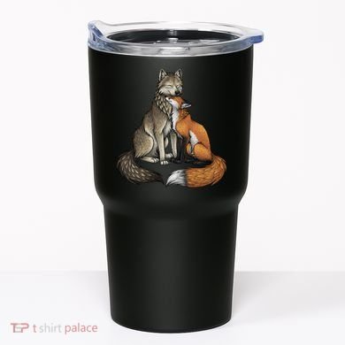 Fox And Wolf Tumbler