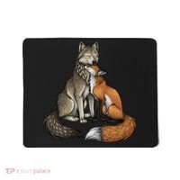 Fox And Wolf Mousepad thumb 0