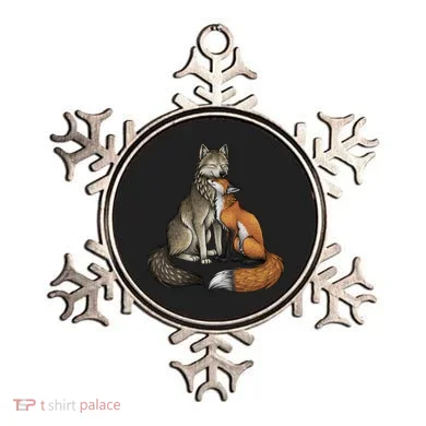 Fox And Wolf Ornament