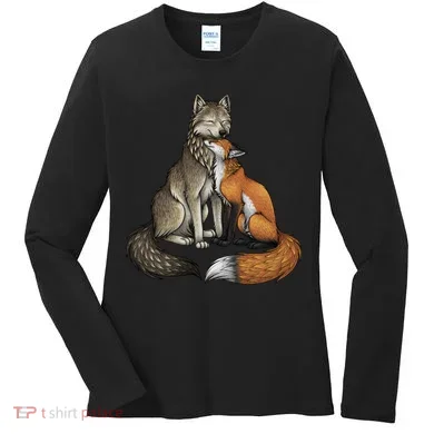 Fox And Wolf Women's Long Sleeve Shirt