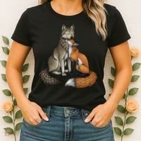 Fox And Wolf Women's T-Shirt thumb 2