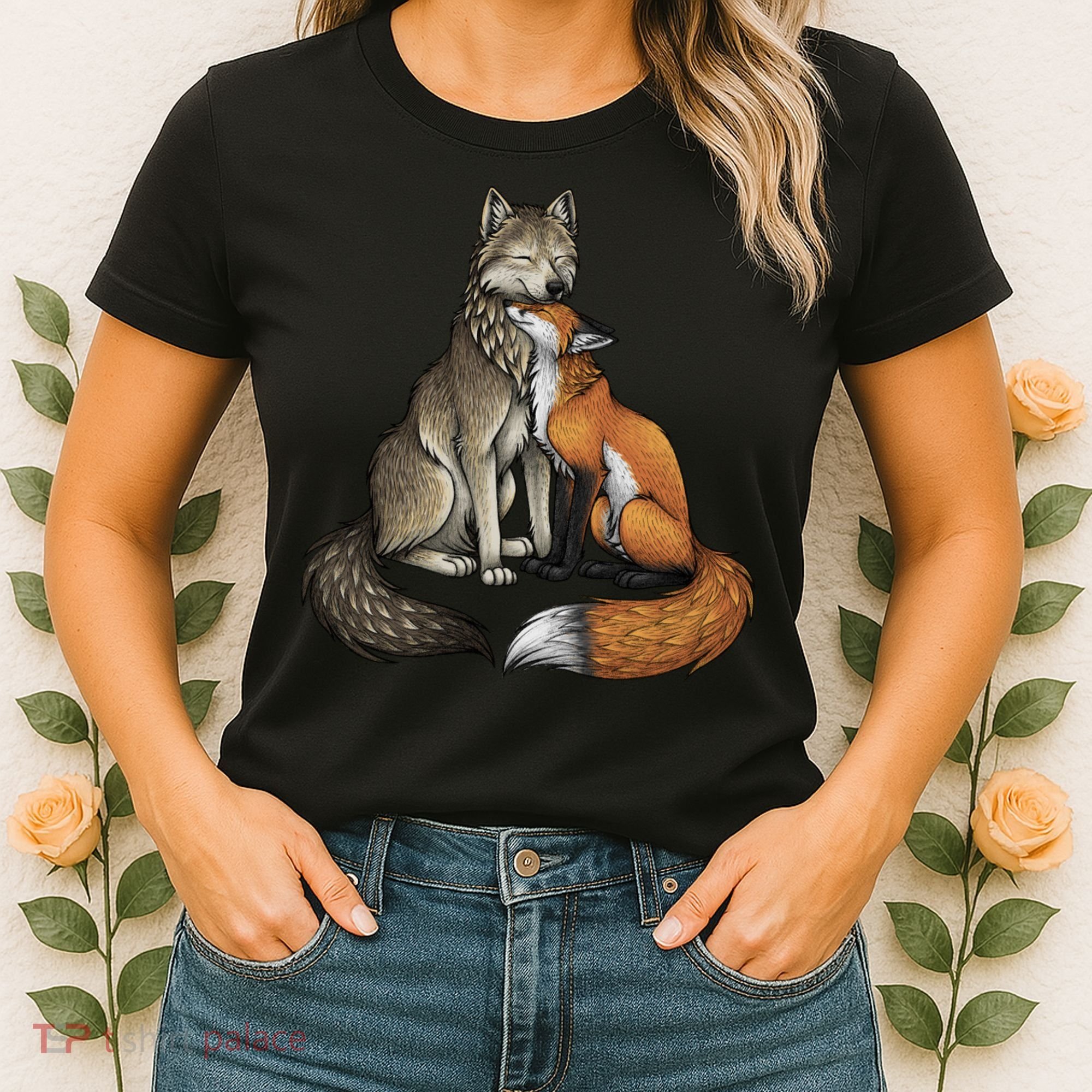 Fox And Wolf Women's T-Shirt