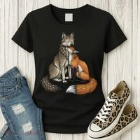 Fox And Wolf Women's T-Shirt thumb 3