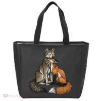 Fox And Wolf Tote Bag thumb 0