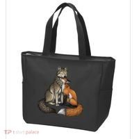 Fox And Wolf Tote Bag thumb 3