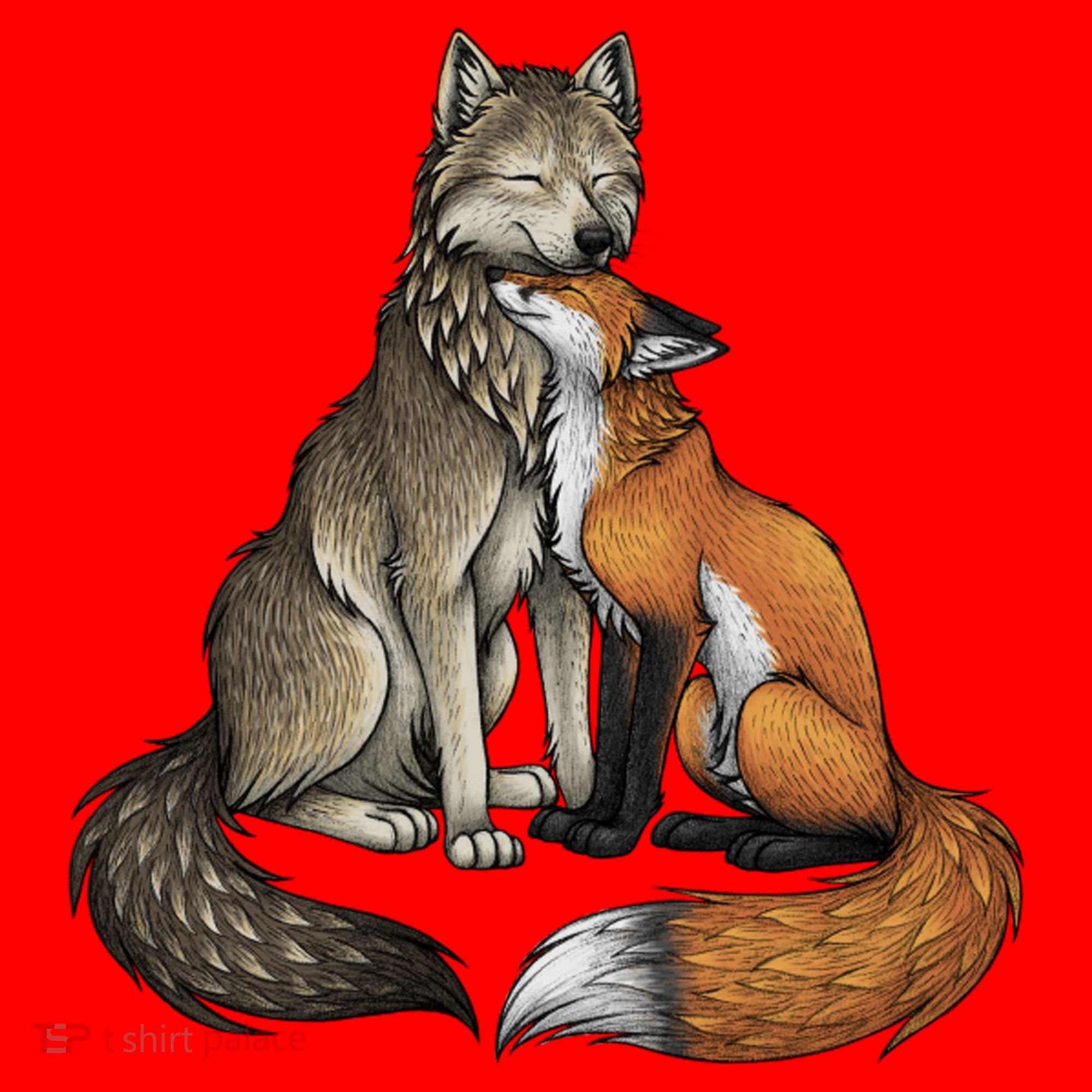 Fox And Wolf Santa Hat