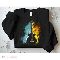Fire And Water Guitar Sweatshirt thumb 2