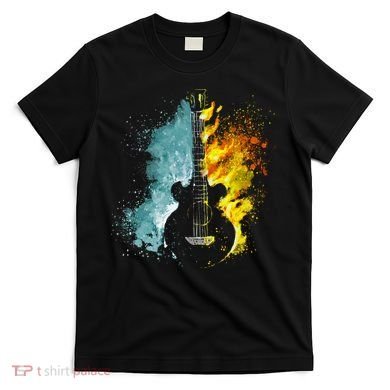 Fire And Water Guitar T-Shirt