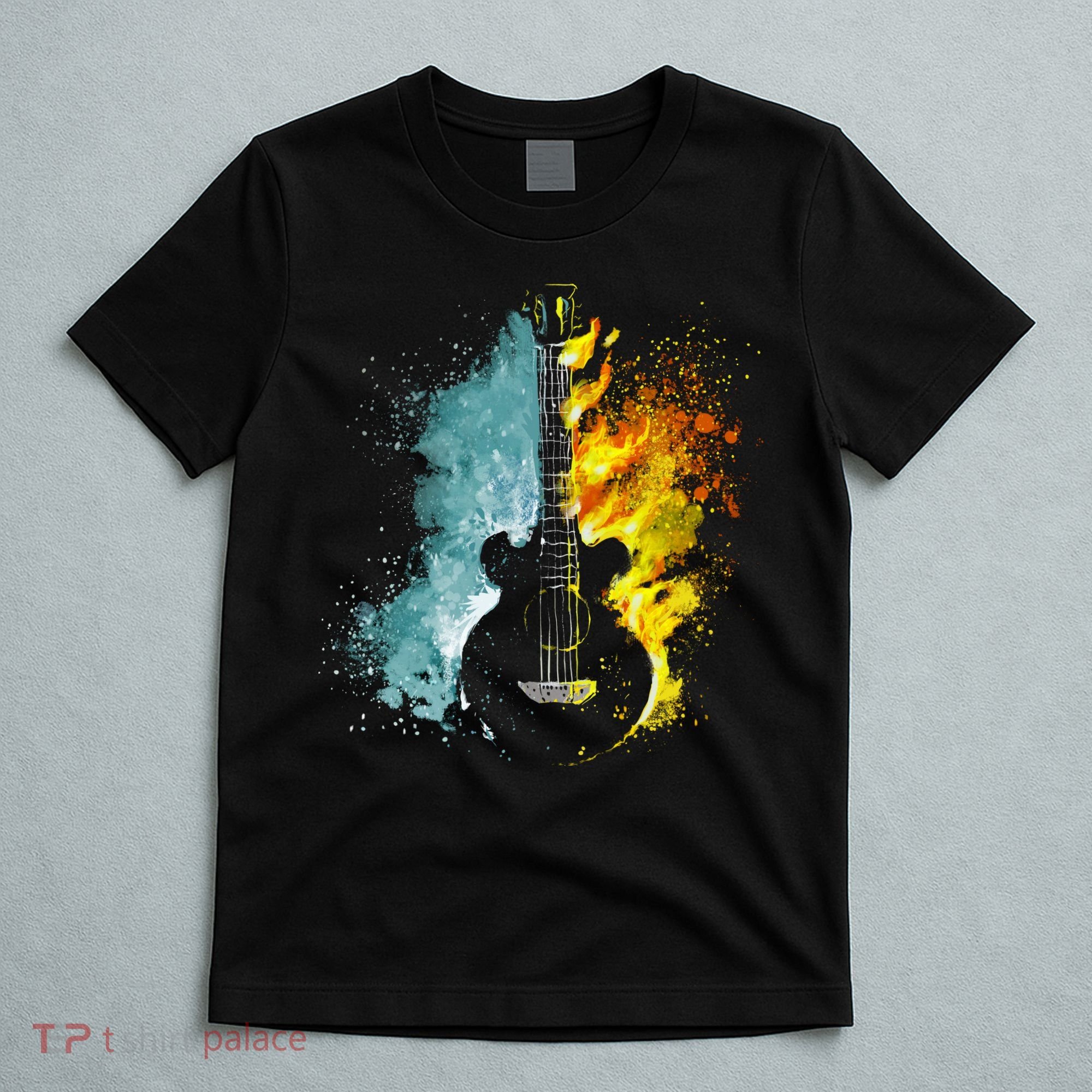 Fire And Water Guitar T-Shirt