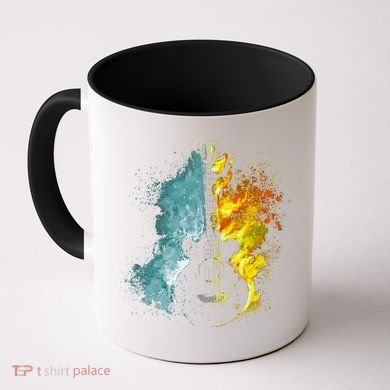 Fire And Water Guitar Coffee Mug