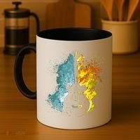 Fire And Water Guitar Coffee Mug thumb 4