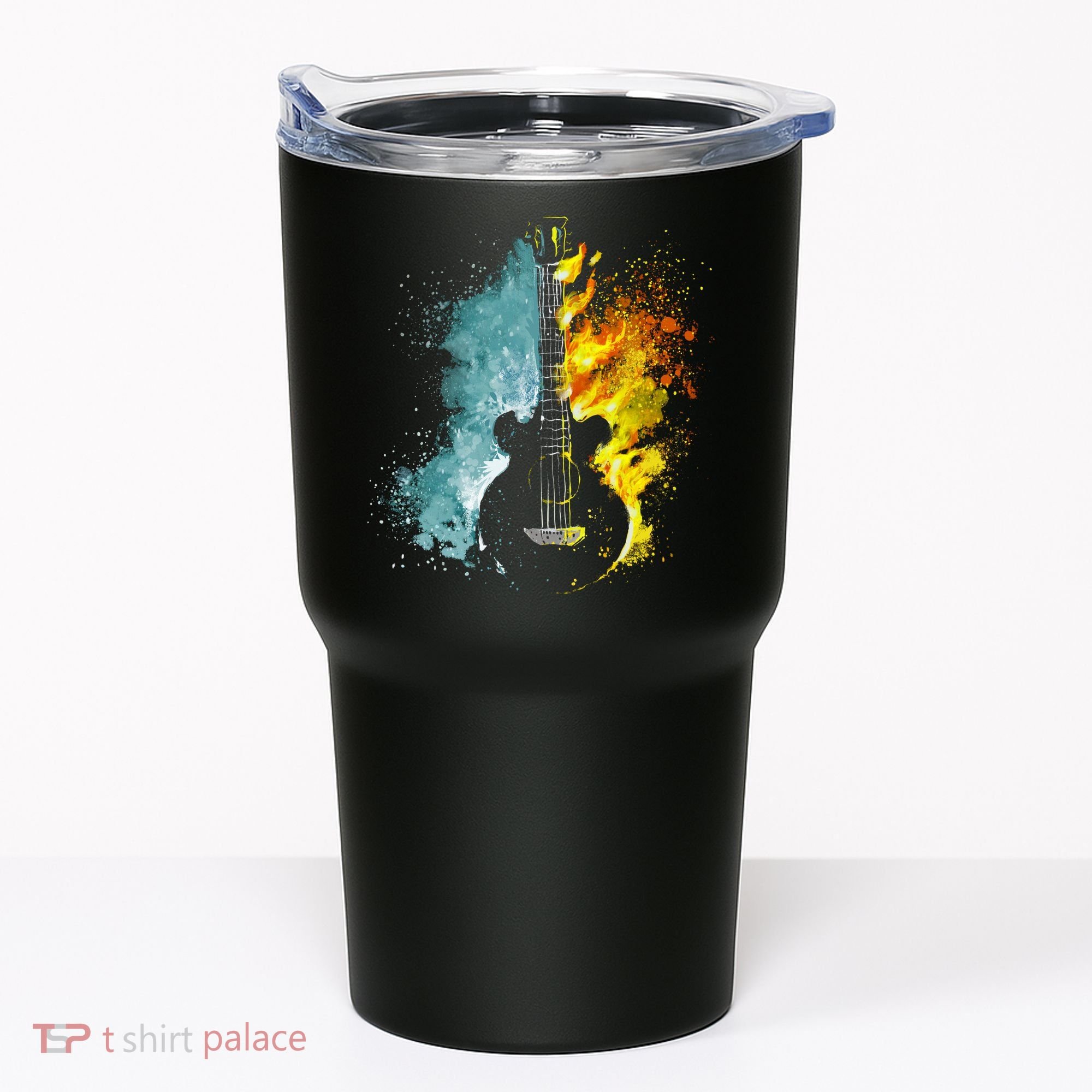Fire And Water Guitar Tumbler