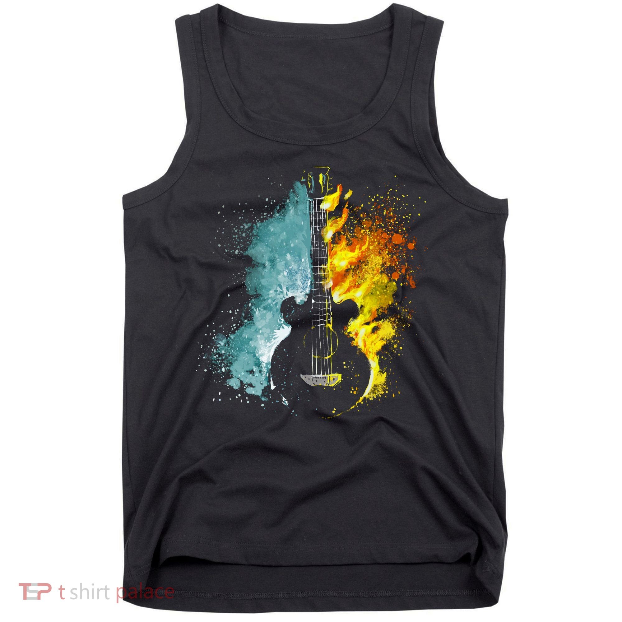 Fire And Water Guitar Tank Top