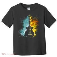Fire And Water Guitar Toddler T-Shirt thumb 0
