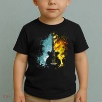 Fire And Water Guitar Toddler T-Shirt thumb 2