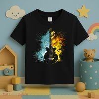 Fire And Water Guitar Toddler T-Shirt thumb 3