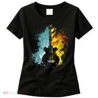 Fire And Water Guitar Women's T-Shirt thumb 0