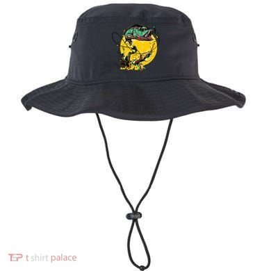 Fishing Art Wave Sunset Bucket Hat